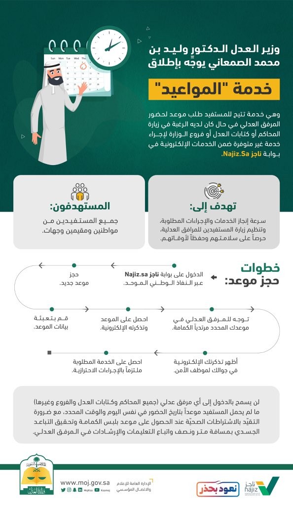 حجز موعد عبر ناجز