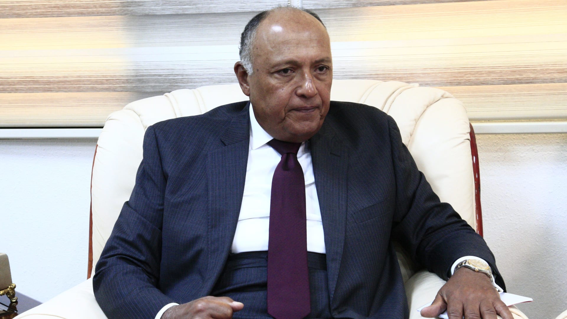 جلسة مباحثات بين وزير الخارجية ورئيس الوزراء الإسرائيلي المناوب اليوم
