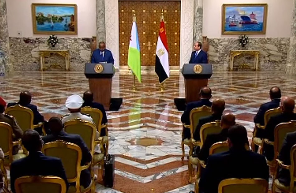 الرئيس السيسي: اتفقنا على التعاون مع جيبوتي لمحاربة الفكر المتطرف ونشر القيم الإسلامية المعتدلة