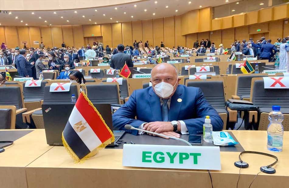 وزير الخارجية يمثل مصر في اجتماعات الدورة العادية الخامسة والثلاثين لقمة الاتحاد الأفريقي في أديس أبابا.