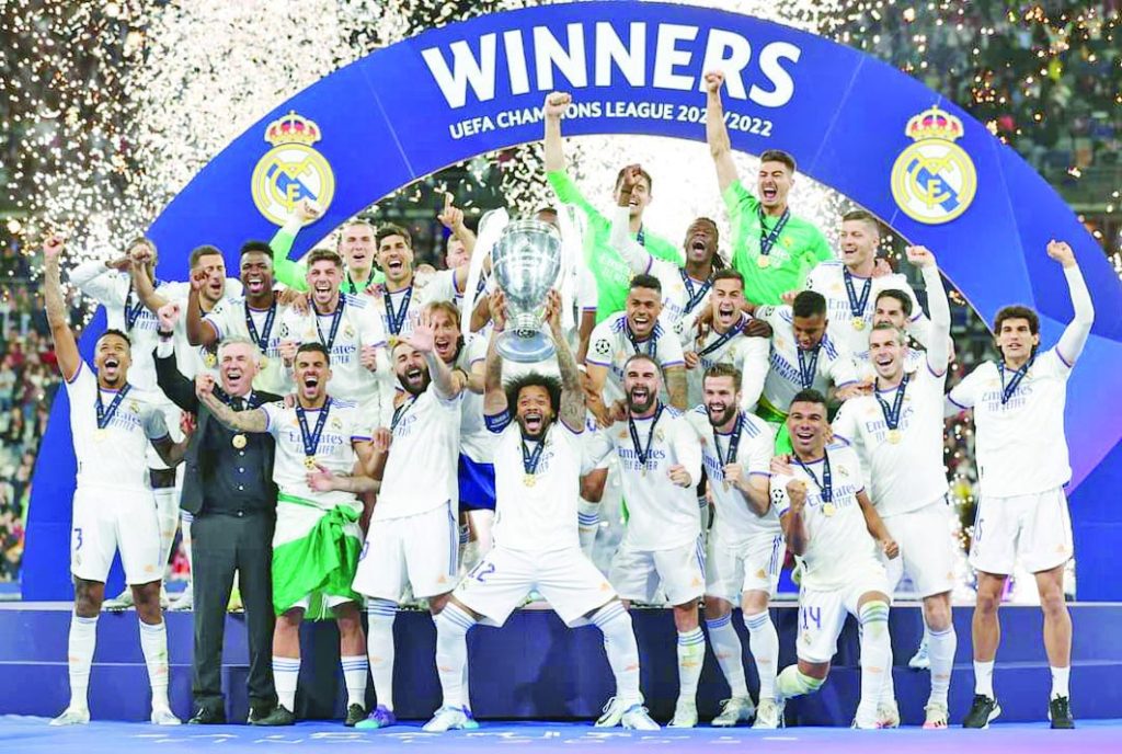 فاز ريال مدريد بدوري أبطال أوروبا للمرة الـ14 على حساب ليفربول