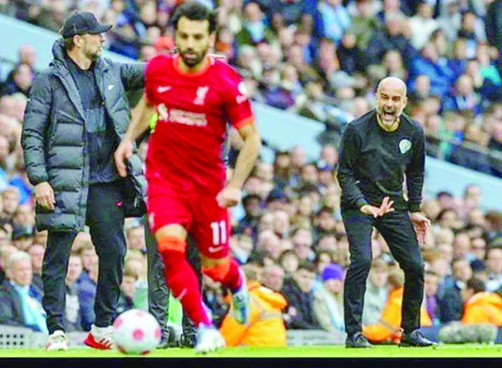 يتفق صلاح وجوارديولا على أن الفارق بين ليفربول وسيتي ليس مهما 3 صلاح وجوارديولا على أن الفارق بين ليفربول وسيتي ليس